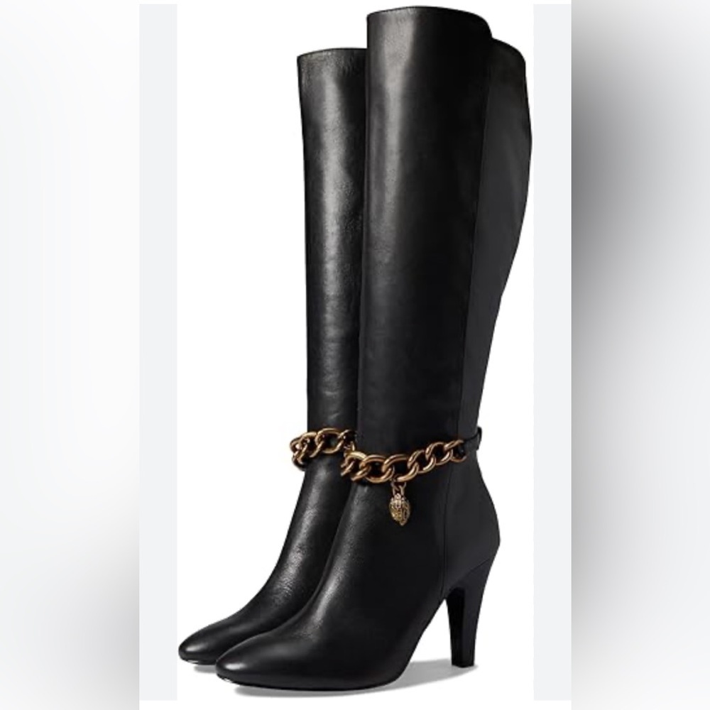 Kurt Geiger SHOREDITCH CHAIN BOOT in black size 9